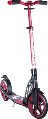 Image de SIX DEGREES Aluminium Scooter avec mécanisme de pliage et béquille, 230/215 mm, ABEC 7, hauteur réglable, GS-approuvé, rouge