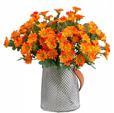 Produktbild von Griny Künstliche Blumen Strauß Orange Dekorativ