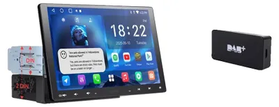 Obrázek produktu pro Autorádio, inteligentní integrace, displej s vysokým rozlišením, kompatibilní s vozy Ford, s přijímačem digitálního rádia DAB