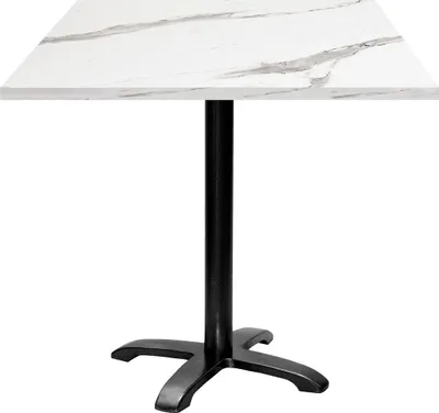 Produktbild von Tisch 70 x 70 cm – Modell Bazila aus weißem Marmor