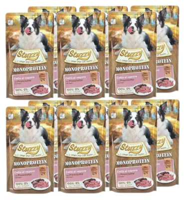Zdjęcie produktu dla Mokra karma dla psa STUZZY G-F Monoprotein Szynkowe WIEPRZOWINA 12x150g