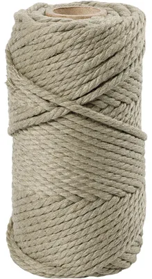 Produktbild von Creativ Company Makramee Kordel 4 mm 55 m moosgrün Baumwolle Basteln