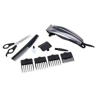 Image de JATA MP423 Tondeuse de précision avec 4 guides de coupe. Lames en acier inoxydable haute résistance. Tête amovible pour un nettoyage facile. Accessoires inclus