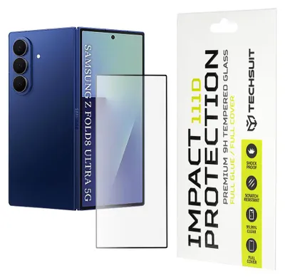 Obrázek produktu pro Techsuit - 111D Full Cover Full Glue ochranné sklo pro Samsung Galaxy Z Fold8 Ultra - černé