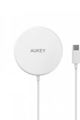 Produktbild von Aukey LC-A1-Whi Aircore Drahtloses Ladegerät Qi Wireless Charger 1,2m Kabel 15W Weiß