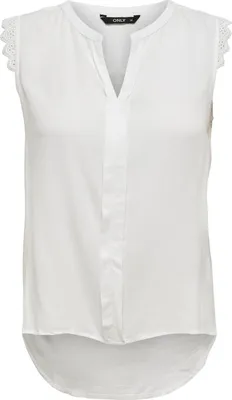 Produktbild von ONLY 15157656, Tank Top, Erwachsener, Weiblich, Weiß, White / White, V-Ausschnitt