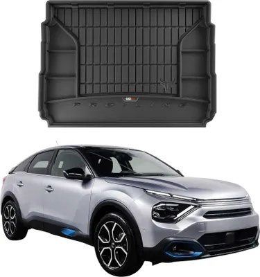 Image de Tapis de Coffre pour Citroen è-C4 2021-2025 TPE Noir
