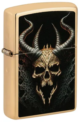 Produktbild von Zippo Feuerzeug Dark Skull 60007692 Messing Windproof