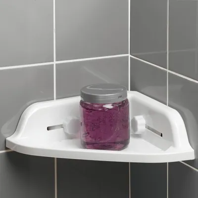 Obrázek produktu pro Koupelnová police s přísavkami, 30 x 17 cm
