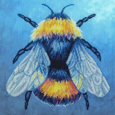 Image de Bothy Threads Kit de Broderie au Point de Croix "The Menagerie : The Queen", Motif à compter, XRF10, 26x26cm