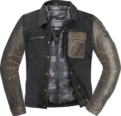 Produktbild von Bogotto Bullfinch Motorrad Leder-/Textiljacke, schwarz, M