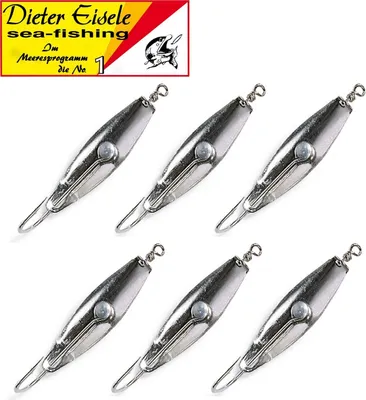Produktbild von Dieter Eisele Rotbarsch Lockhaken - 6 Einzelhaken für Rotbarschangeln, Größe:6/0
