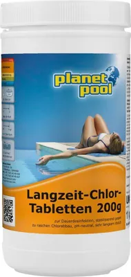 Produktbild von Planet Pool Poolwasserpflege 200g Tablette, 1kg gesamt, einzeln eingesiegelt, pH-neutral