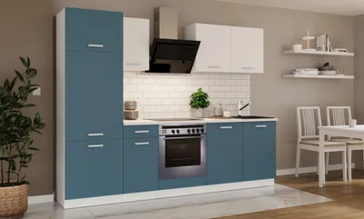 Produktbild von Küche Toni 260 cm Küchenzeile Küchenblock Singleküche Einbauküche