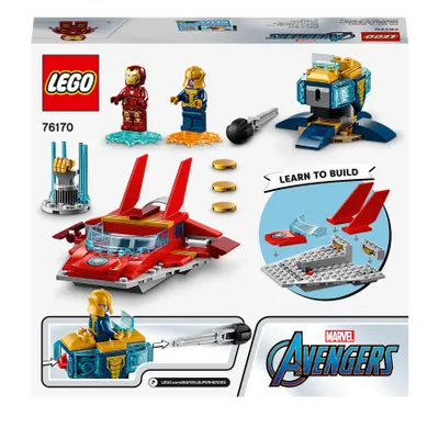 Obrázek produktu pro LEGO Marvel Avengers Iron Man vs. Thanos, Sada na stavění, 4 rok/roky, Plast, 103 kusů, 255 g