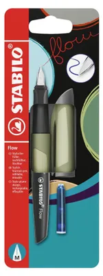 Produktbild von STABILO Füller -  Flow MONOCHROME - khaki - inkl. Patrone