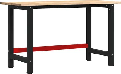 Immagine prodotto di vidaXL Banco da lavoro 140x60x81,5 cm in legno massiccio di quercia