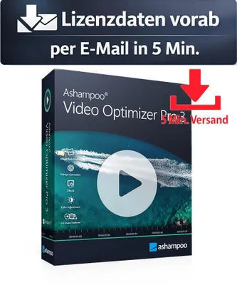 Produktbild von Ashampoo Video Optimizer Pro 3 (1 PC - Lifetime) ESD Bild, Video Audio 5 Min. Versand als Download per Mail