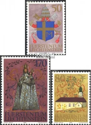 Produktbild von Briefmarken Liechtenstein 1985 Mi 878-880 (kompl.Ausg.) gestempelt Papstbesuch