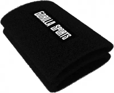 Produktbild von GORILLA SPORTS® Kettlebell Wristlet 1 Paar – Handgelenkschutz & Unterarmschutz aus Baumwolle mit Hartplastik-Einlage – Schwarz, 11x7,5x2 cm, Training