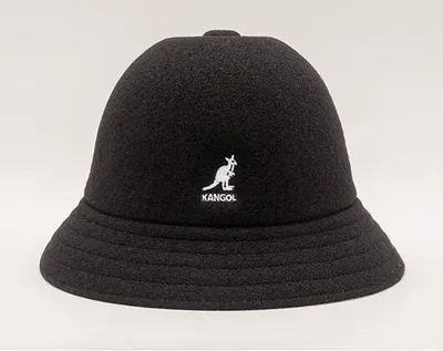 Obrázok produktu pre Kangol, jesenná klobúk typu bucket, vlnená, čierna, veľkosť S
