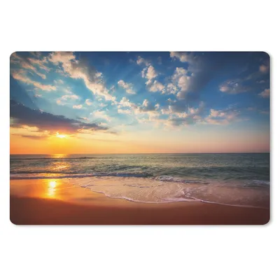 Produktbild von MuchoWow® Mauspad Mousepad Sonnenuntergang - Strand - Meer 27x18 cm - Mousepads - Maus Mat - Pad - Mausunterlage - Büroartikel - Desk Matten