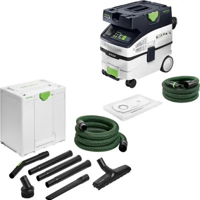 Produktbild von Festool CTH MIDI I AC CLEANTEC Absaugmobil 1200 W 15 l Staubklasse H + Handwerker Reinigungsset