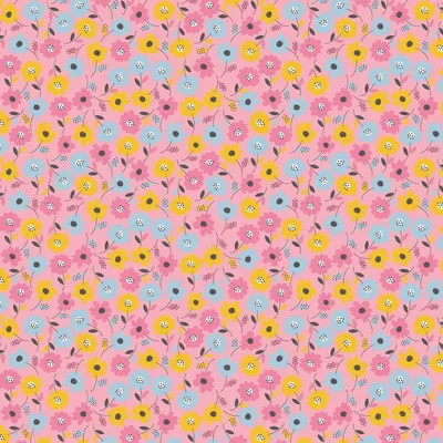 Produktbild von 0,5m Baumwollstoff BeHappy Motiv Flowerpower  Meterware B=150cm, Farbwahl