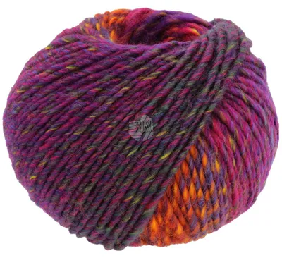 Produktbild von Lana Grossa - Colors For You 0146 rotviolett blauviolett zyklam gelb dunkelgrün gelbgrün orange feuerrot bordeaux