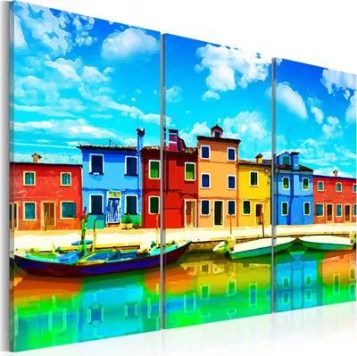 Produktbild von Modernes Wandbild 030102-27 (120x80) - 3 Teilig Bilder Fotografie auf Vlies Leiwnand Foto Bild Dekoration Wand Bilder Kunstruck