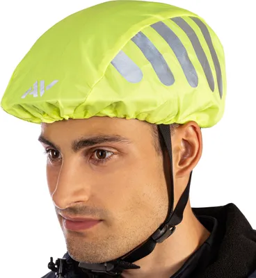 Produktbild von AVANA Regenschutz für Fahrradhelm reflektierende Abdeckung Reflektoren Helmüberzug wasserdichter Regenüberzug - Neon-Gelb