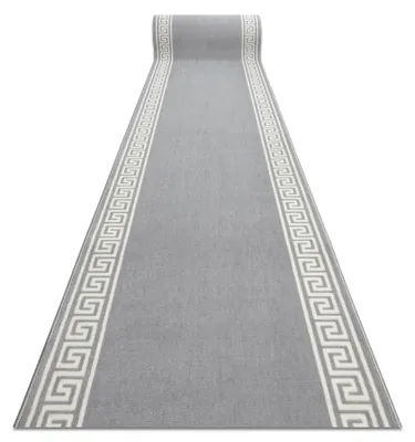 Image de TAPIS DE COULOIR BCF MORAD Grek grec gris 60 cm gris 60x650 cm