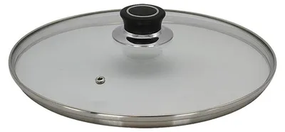 Zdjęcie produktu dla Karl Krüger GL32D, Okrągły, Czarny, Srebrny, Przezroczysty, Szkło, Plastik, Czarny, 32 cm