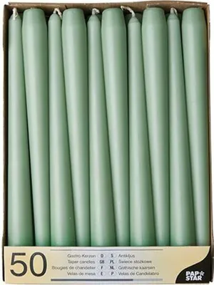 Produktbild von Leuchterkerzen Ø 2,2 cm · 25 cm jadegrün