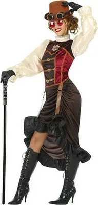 Produktbild von Verkleidung für Erwachsene Steampunk Braun (1 Stücke) - XS/S