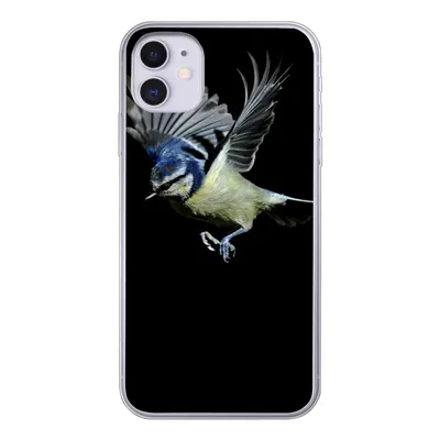Produktbild von MuchoWow® Handyhülle Schutzhülle Hülle für iPhone 11 Vogel - Federn - Porträt Silikon Softcase Handy Hülle - Handytasche