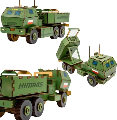 Produktbild von Militärfahrzeug Holzpuzzle 3D Modell Militär Set 00637