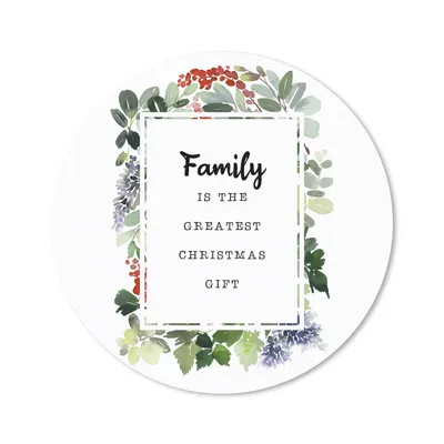 Produktbild von MuchoWow® Mauspad Mousepad Weihnachten - Zitat - Familie 40x40 cm - Mousepads - Maus Mat - Pad - Mausunterlage - Schreibtisch Accessoires