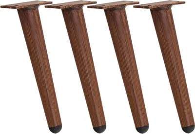 Zdjęcie produktu dla zestaw 4 nóżek meblowych 26 cm (kolor: jasnoszary)