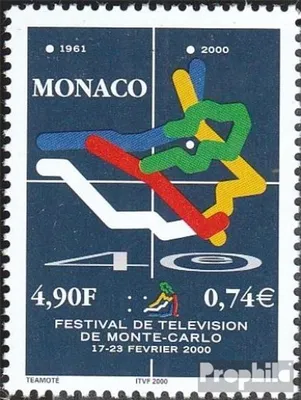 Produktbild von Briefmarken Monaco 2000 Mi 2481 (kompl.Ausg.) postfrisch Fernsehfestival