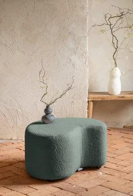 Image de MIUFORM Miuf Pouf - Pouf - 68x64cm - Sauge - Repose-pieds Pouf
