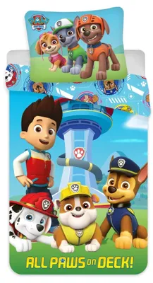 Zdjęcie produktu dla Pościel dziecięca PAW Patrol "All PAWS on Deck" | 100x135 cm