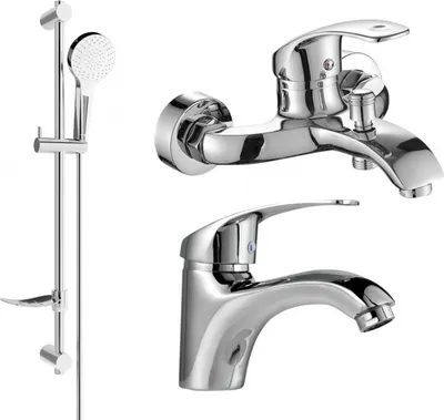 Produktbild von Mexen Fabia DF05 Badewannenset, Chrom - 746503DF05-00