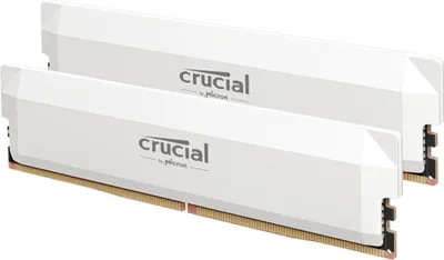 Produktbild von Crucial Pro DDR5 - 32GB 6000 DIMM KIT 2x16GB (CP2K16G60C36U5W) weiß