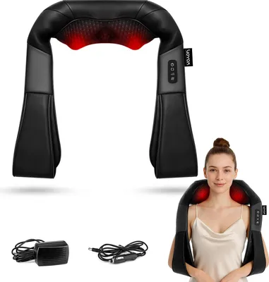 Immagine prodotto di VOYOR Massaggiatore per il collo Massaggiatore elettrico Shiatsu per la spalla con calore Comfort