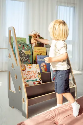 Produktbild von MAXI Montessori Bibliothek - Kinder Bücherregale - grau