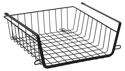 Produktbild von Hangekorb fur Schrank - Metall - 31 x 31 x 12 cm - schwarz - Schrankkorb - Aufbewahrungsmobel