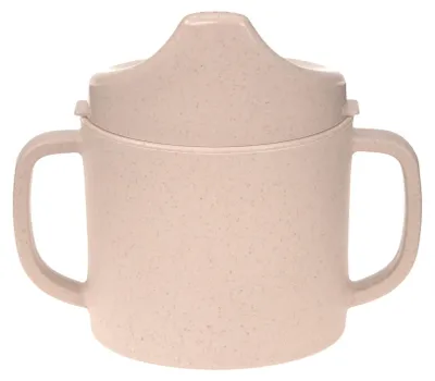 Productafbeelding van Oefenbeker - Met handvat - Afneembaar deksel - 150 ml - Roze