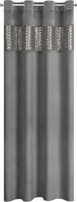 Produktbild von Záves MARGOT 140X250 s priechodkami v grafitovej farbe