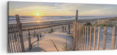 Produktbild von Bild auf Leinwand - Leinwandbild - Einteilig - Westen Sonne Düne - 120x50cm - Wand Bild - Wanddeko - Wandbilder - Leinwanddruck - Bilder - Wanddekoration - Leinwand bilder - Wandbild - AB120x50-4219